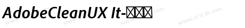 AdobeCleanUX It字体转换